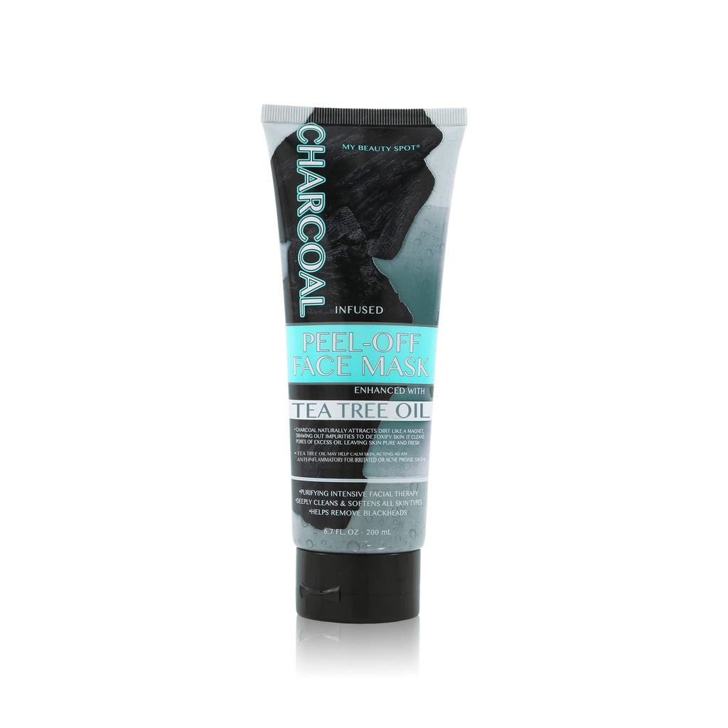 My Beauty Spot Charcoal Peel-Off Mask with Tea Tree, 6.7oz – Detoxify Pores