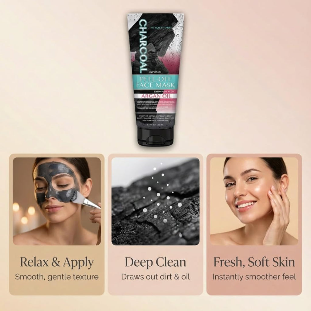 My Beauty Spot Charcoal Peel-Off Face Mask with Argan Oil (6.7 oz)