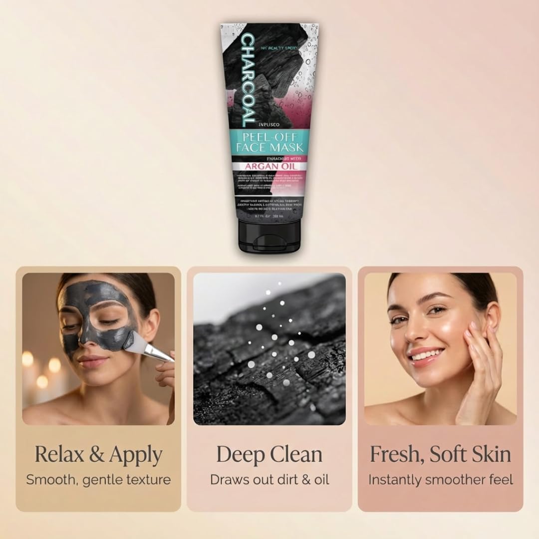 My Beauty Spot Charcoal Peel-Off Face Mask with Argan Oil (6.7 oz)
