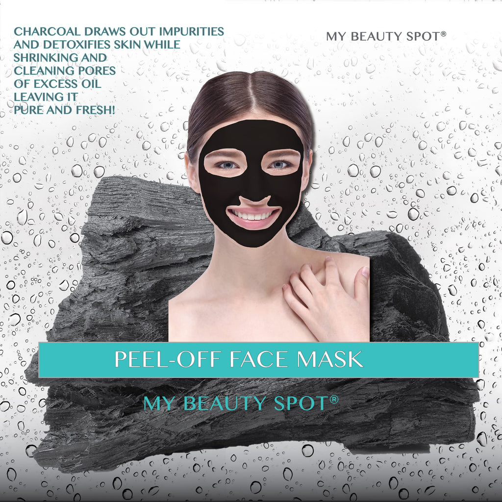 My Beauty Spot Charcoal Peel-Off Mask with Tea Tree, 6.7oz – Detoxify Pores