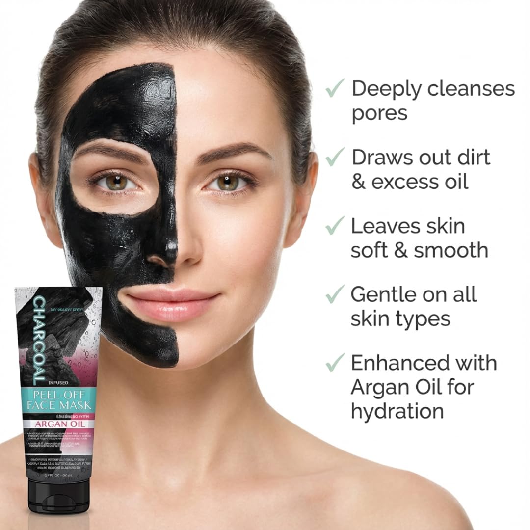 My Beauty Spot Charcoal Peel-Off Face Mask with Argan Oil (6.7 oz)