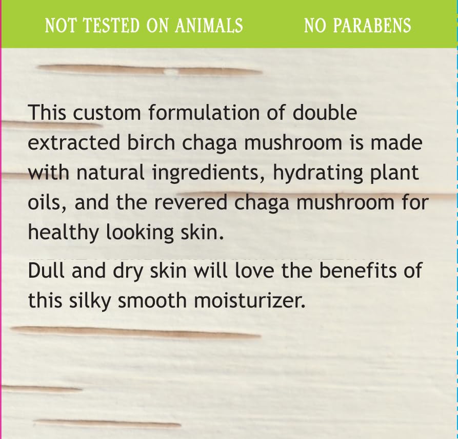 My Berry Maine Chaga Face & Body Cream – Wild Harvested Chaga, Double-Extracted, 4 oz
