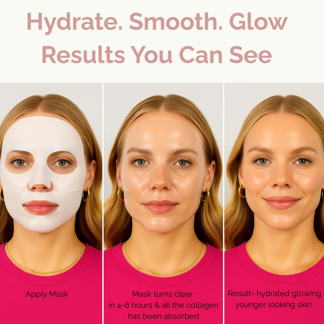 My Flexy Bio Collagen Overnight Mask – Peptides, Hyaluronic Acid & Antioxidants (4 Pack)