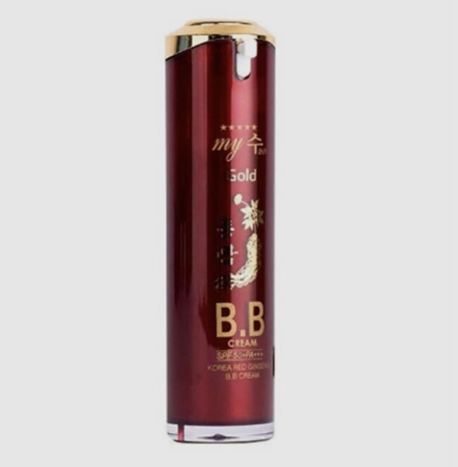 My Gold Myjin Korean Red Ginseng BB Cream 40ml | SPF50+ Hydration, Brightness & Coverage