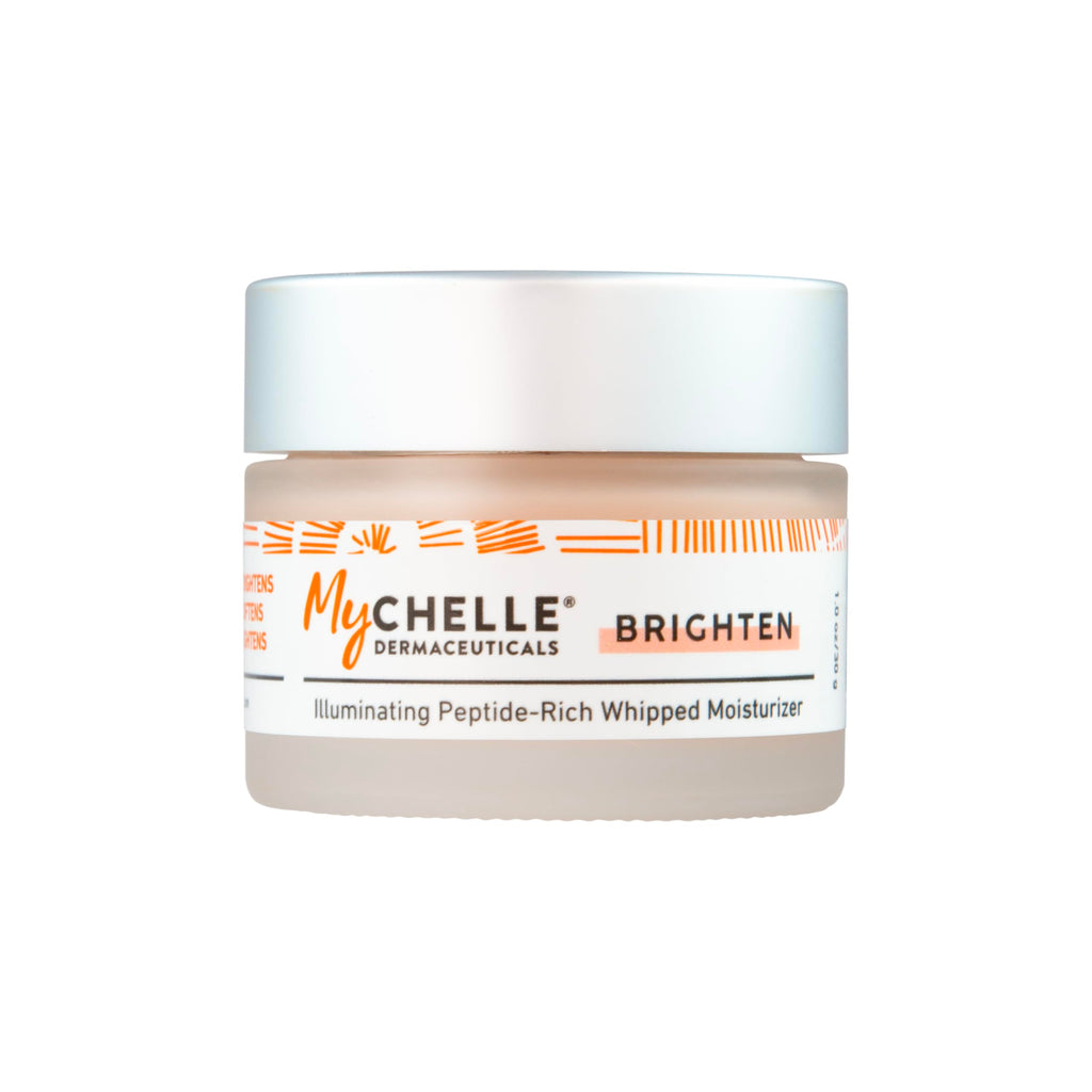 MYCHELLE Illuminating Peptide-Rich Whipped Moisturizer – 1.2 oz | Natural Glow & Peptides