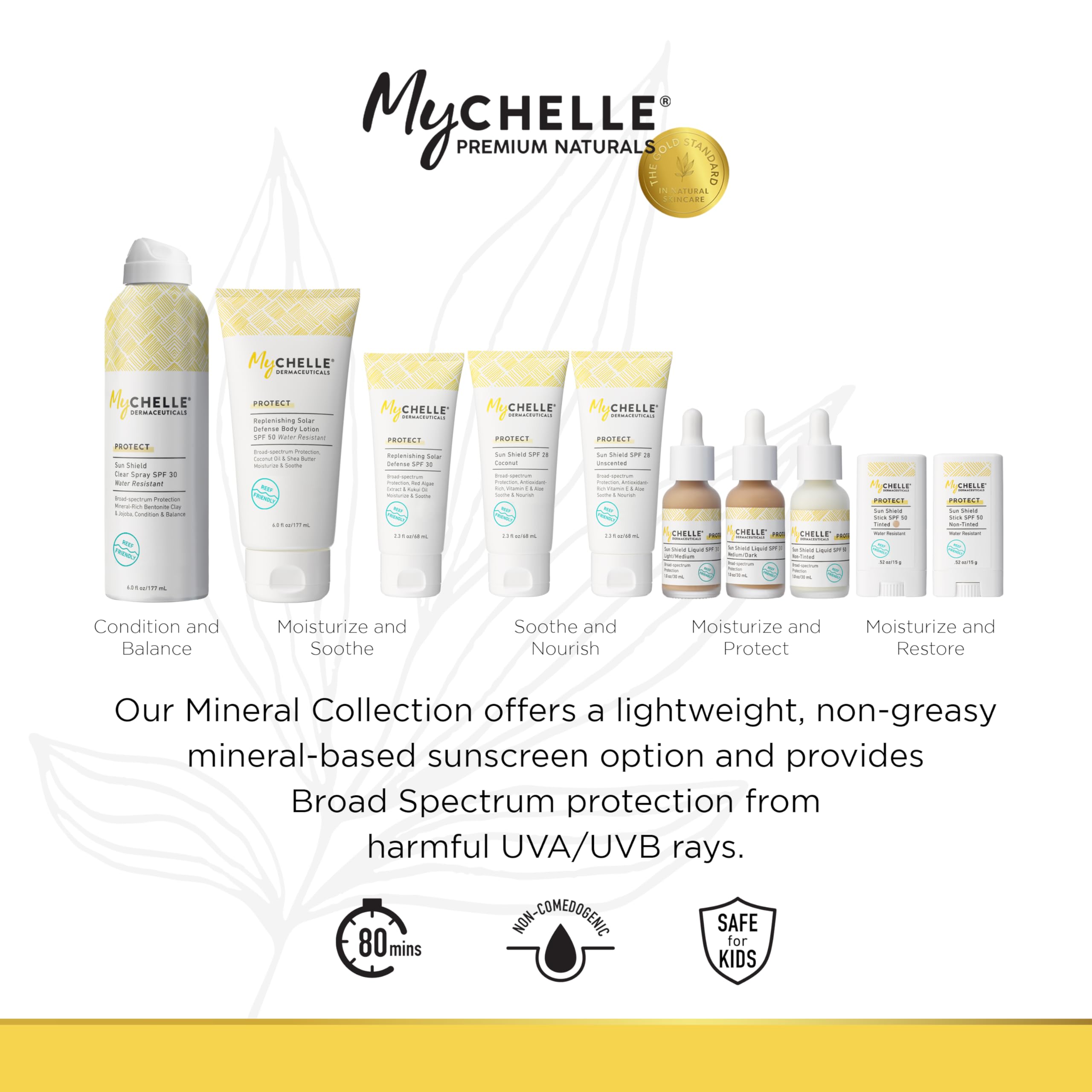 MyChelle Sun Shield Clear Spray SPF 30 – Zinc Oxide Sunscreen for Face & Body (6 fl oz)