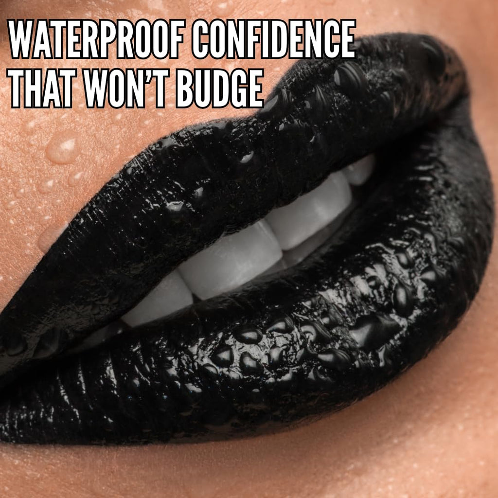 Mynena Matte Liquid Lipstick Black – Long-Lasting, Transfer-Proof, Vegan & Cruelty-Free