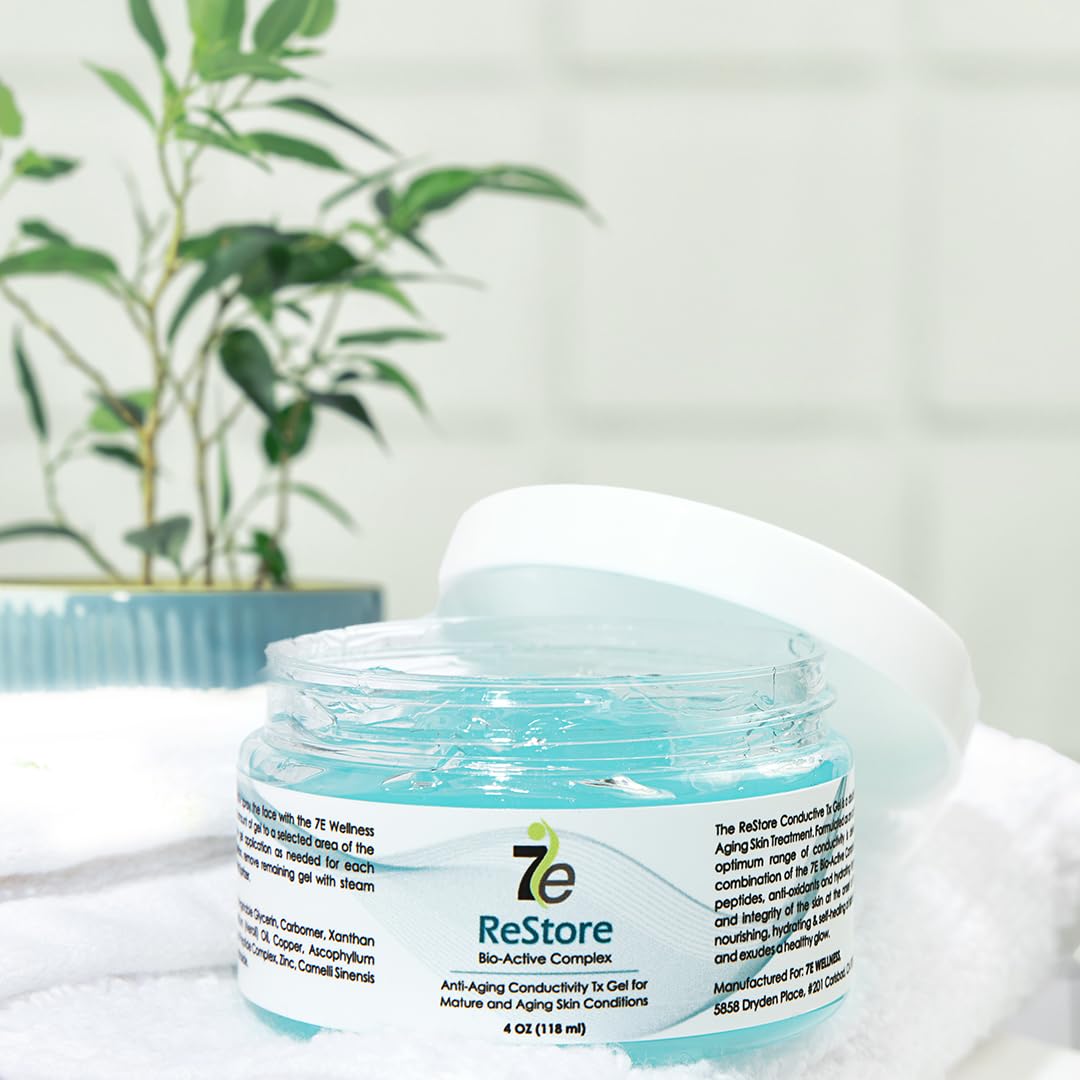 Myolift 7E Wellness ReStore Conductive Gel with Bio-Active Complex – 4 oz | Hyaluronic Acid & Collagen Peptides