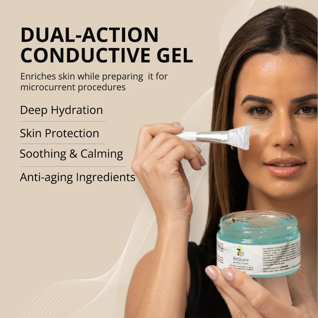 Myolift 7E Wellness ReStore Conductive Gel with Bio-Active Complex – 4 oz | Hyaluronic Acid & Collagen Peptides