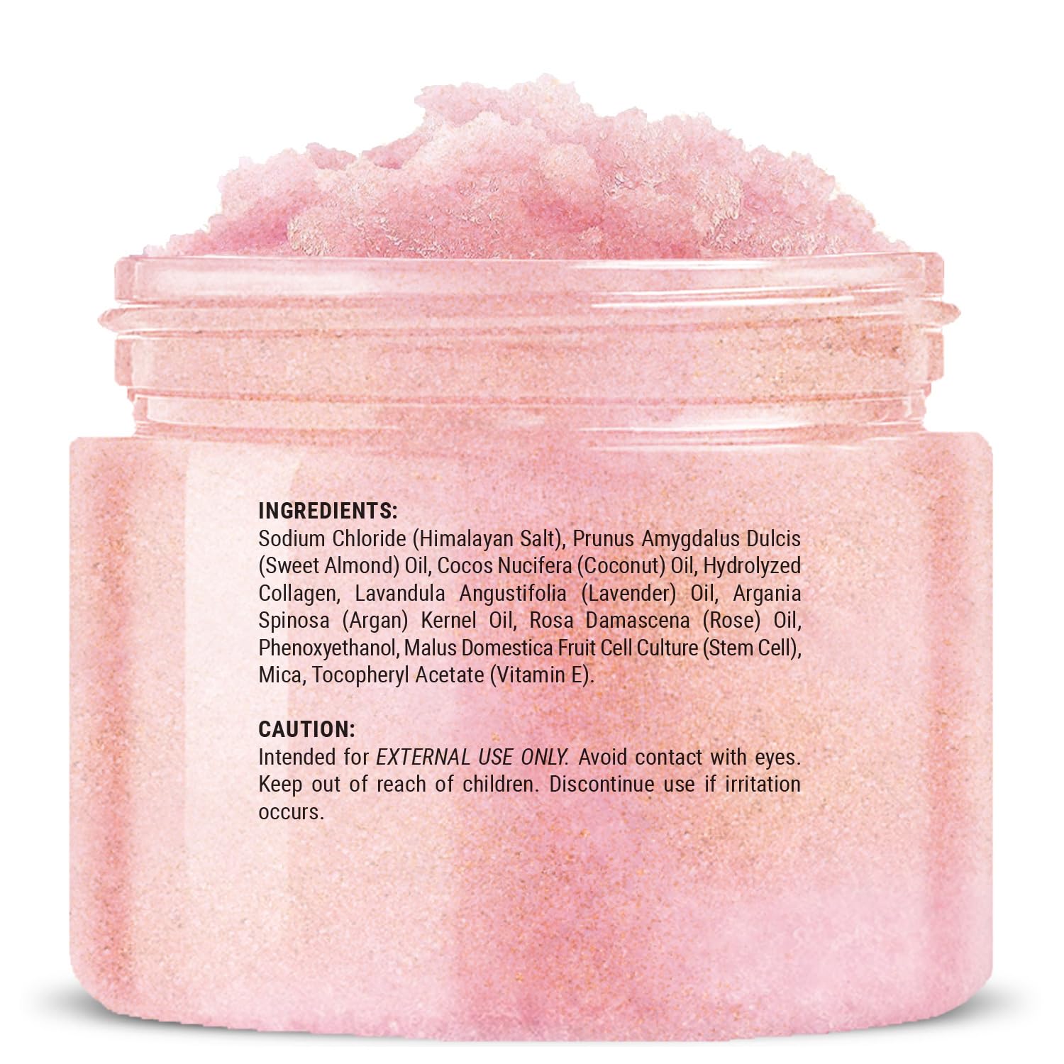 MYSTÉRE BEAUTÉ Himalayan Salt Body Scrub 12 oz – Collagen & Stem Cells Exfoliant