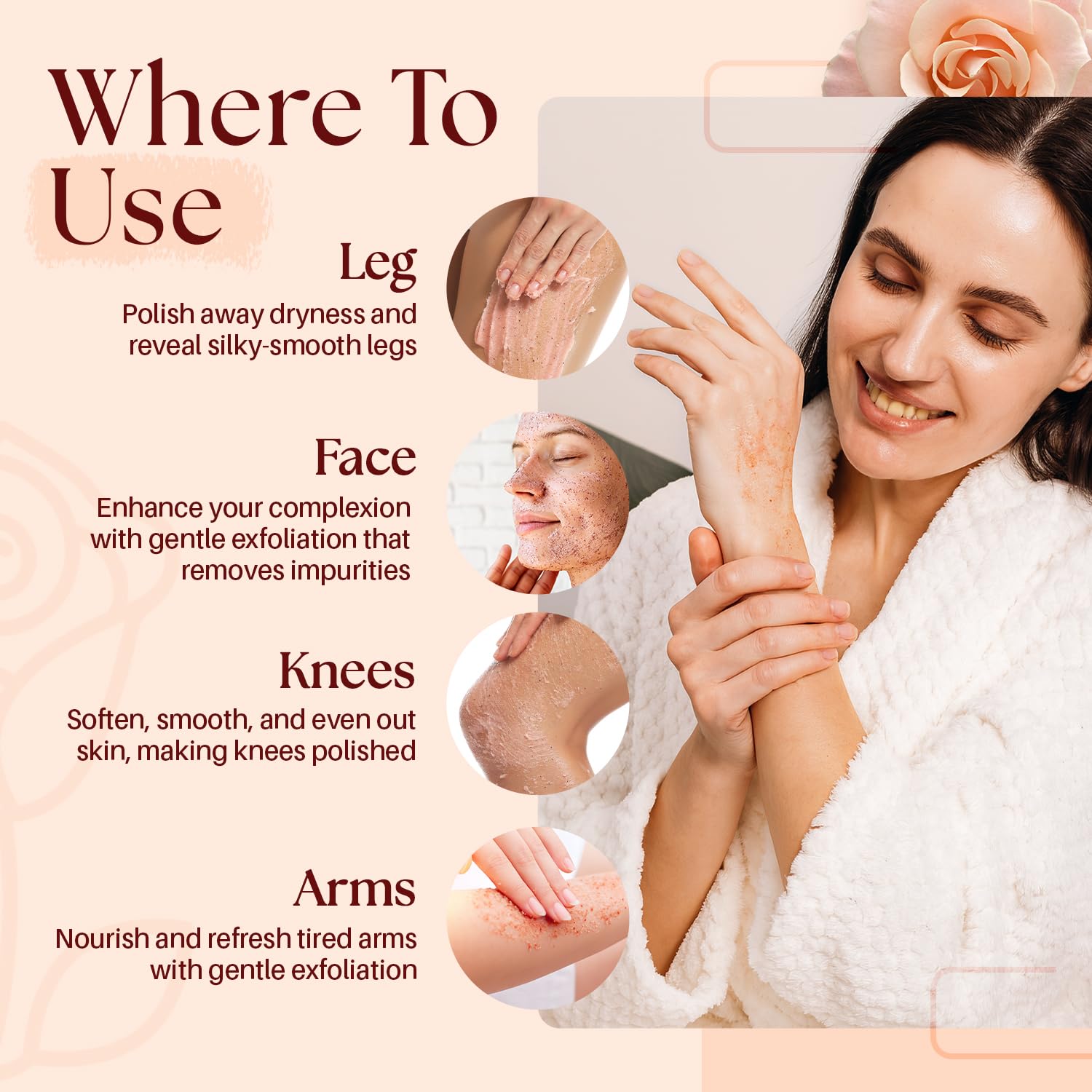 MYSTÉRE BEAUTÉ Himalayan Salt Body Scrub 12 oz – Collagen & Stem Cells Exfoliant