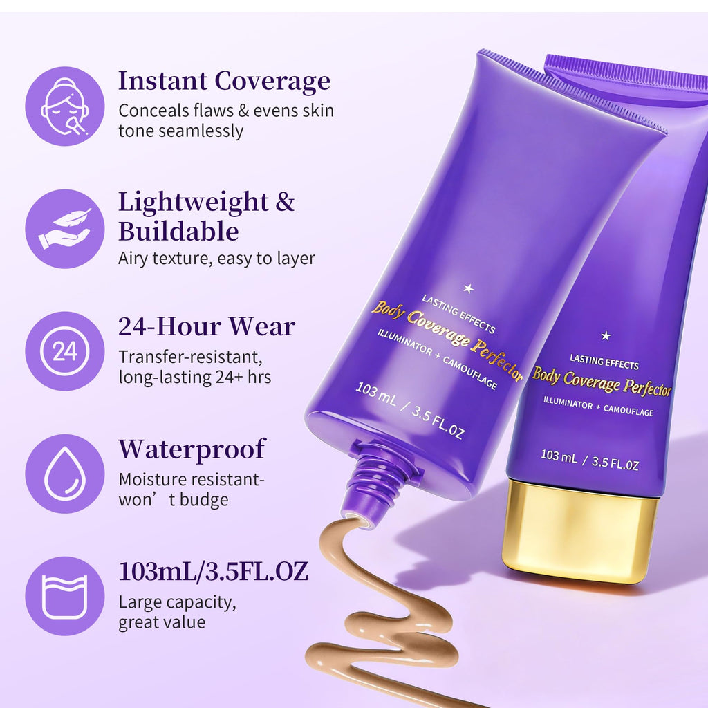MyTend Tattoo Cover Up Waterproof Makeup – Full-Body Concealer, 3.5oz
