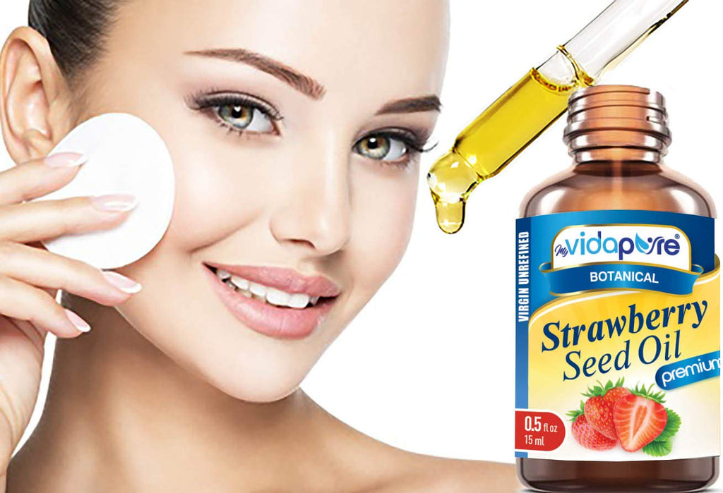 MYVIDAPURE Strawberry Seed Oil – 100% Pure, Cold-Pressed Moisturizer (0.5 Fl Oz)