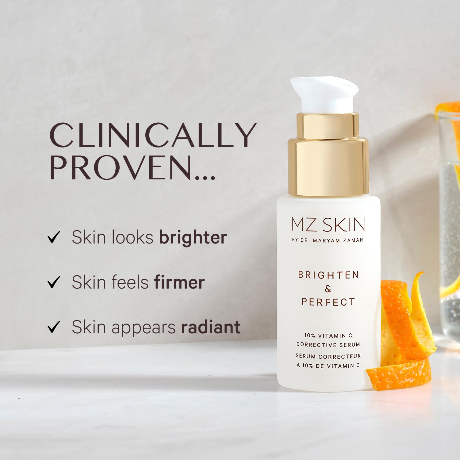 MZ SKIN Brighten & Perfect Vitamin C Serum 10%