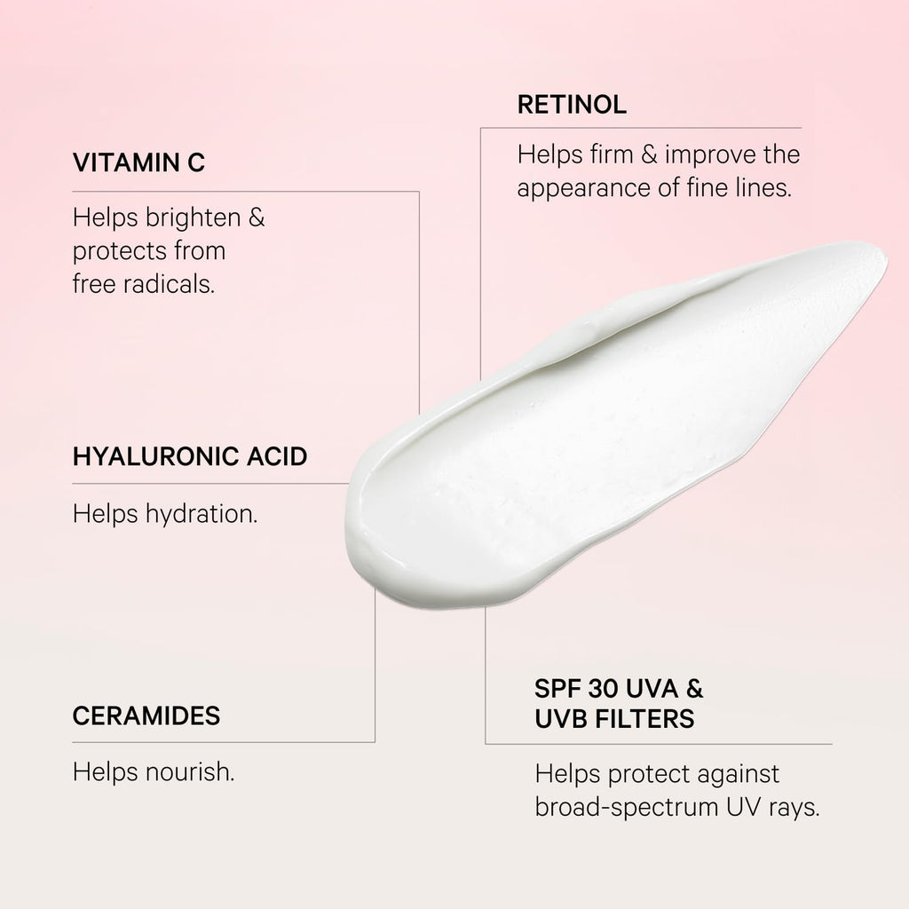 MZ SKIN Hydrate & Nourish Retinol Day Moisturizer SPF 30 - 1.69 oz | Hyaluronic Acid, Ceramides & Squalene