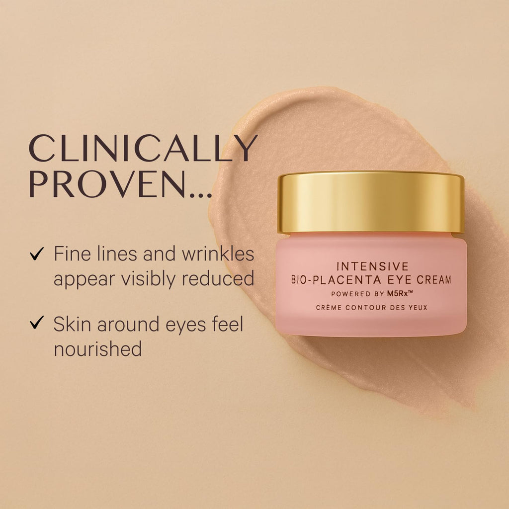 MZ SKIN BY MARYAM ZAMANI MD Intensive Bio-Placenta Eye Cream 0.5 oz – Advanced Firming Eye Cream with Bio-Placenta & Multi-Layer Hyaluronic Acid