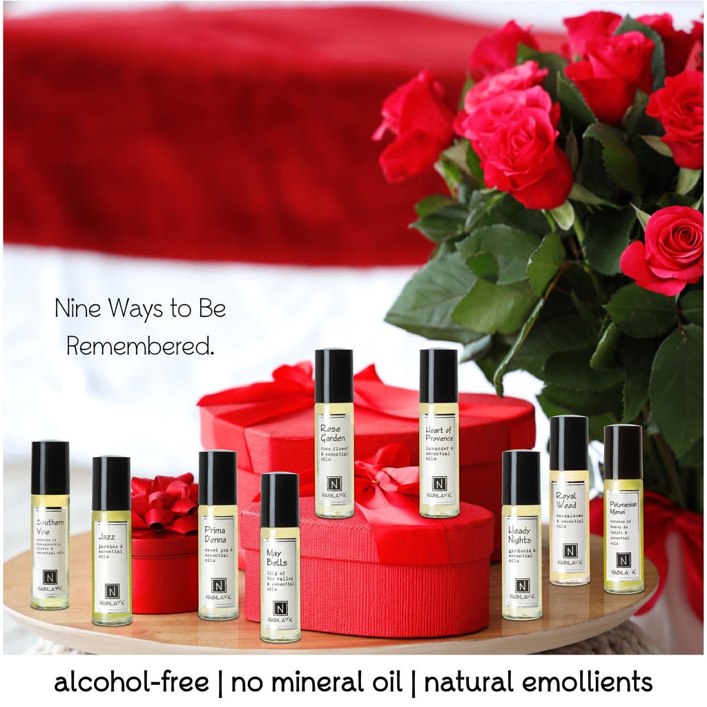 Nabila K Roll-on Perfume Set of 9 | All-Natural, Alcohol-Free, TSA-Approved