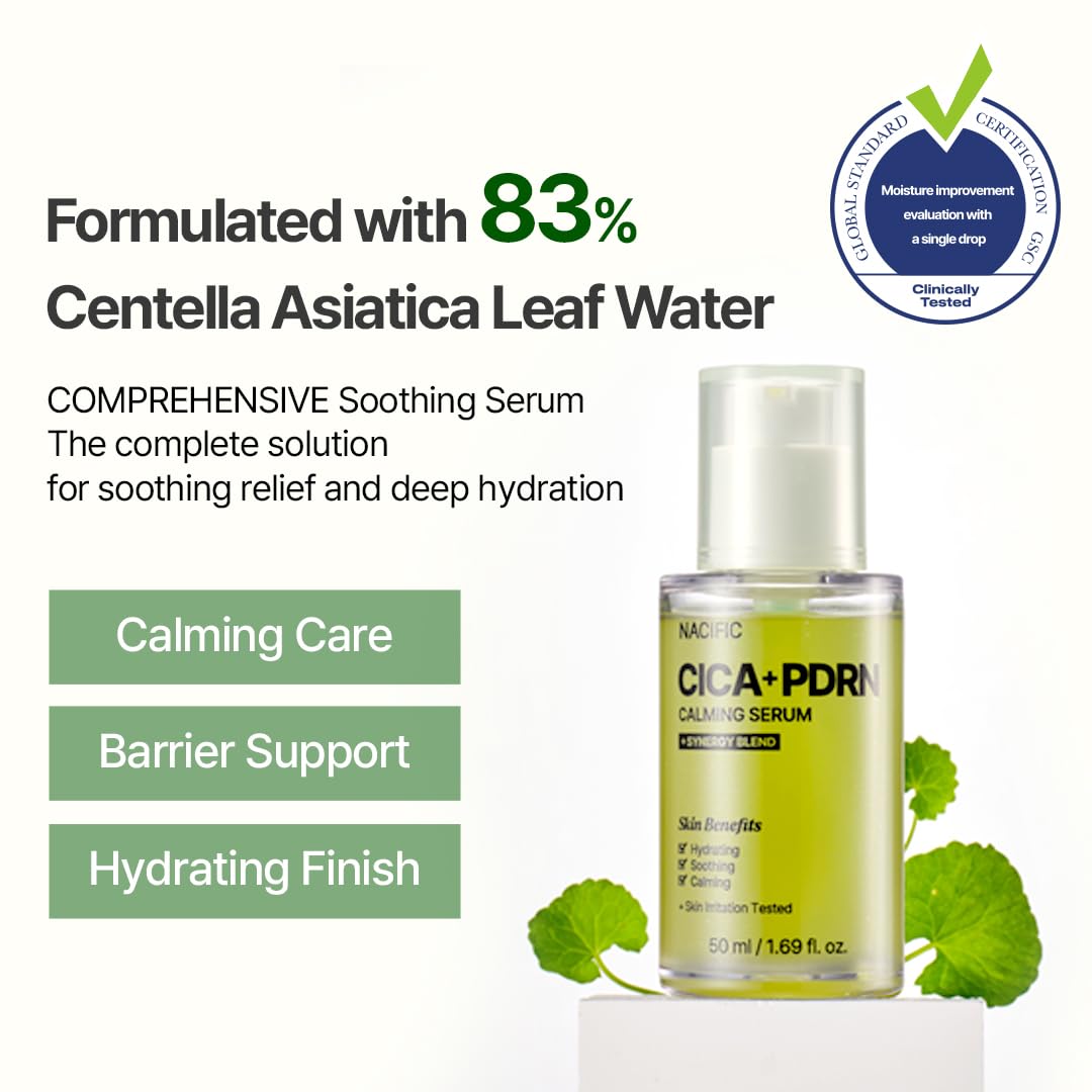 NACIFIC Cica PDRN Centella Serum – Calming, Hydrating Centella Ampoule for Sensitive Skin (50ml)
