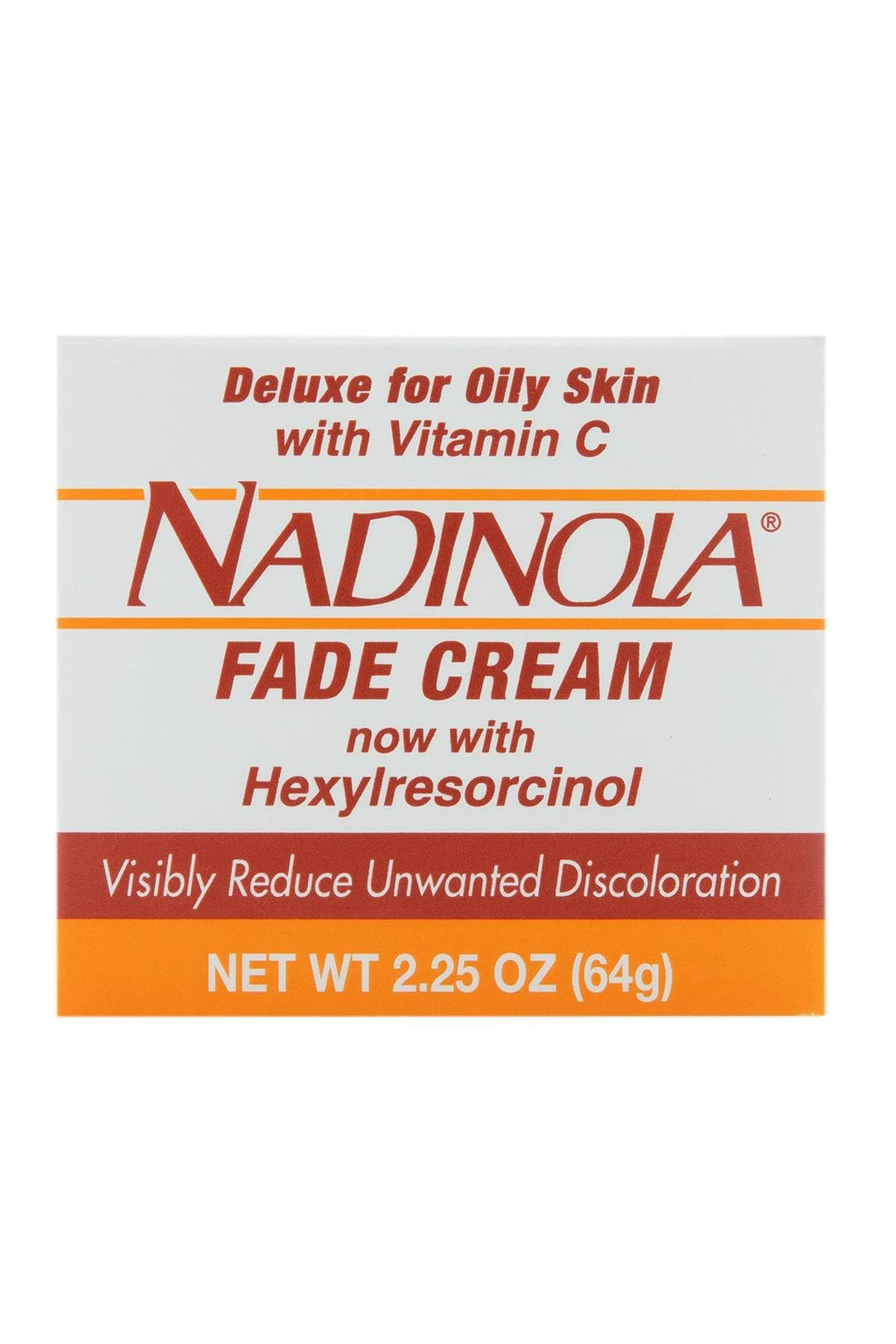 Nadinola Fade Cream for Oily Skin – Hexylresorcinol + Vitamin C