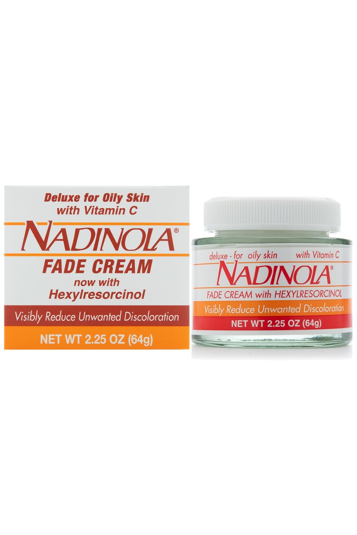 Nadinola Fade Cream for Oily Skin – Hexylresorcinol + Vitamin C