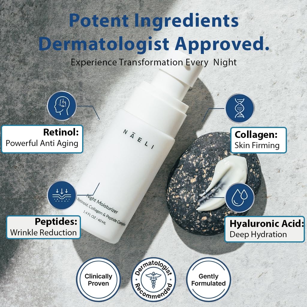 NAELI Retinoid Cream 4.25% Retinol Night Moisturizer — Face & Neck