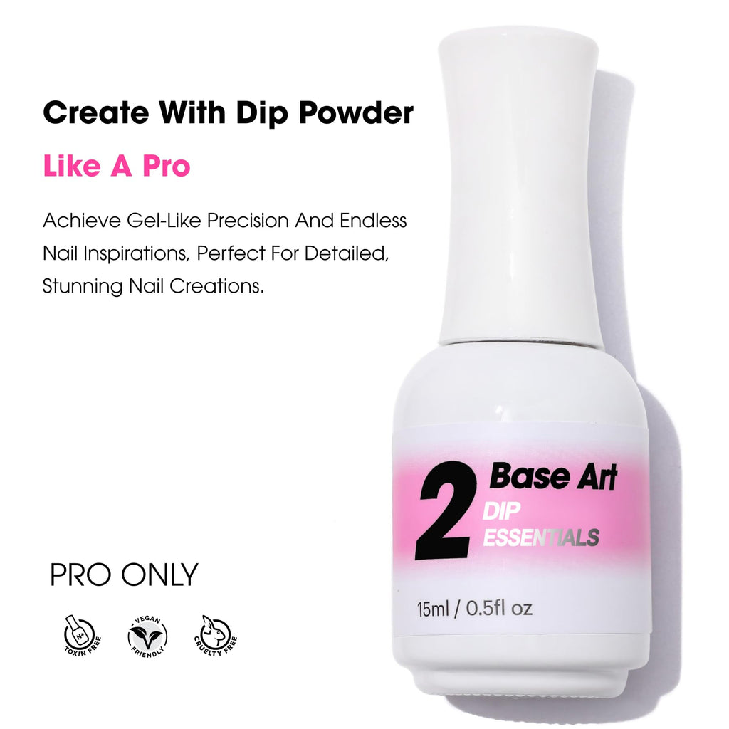 NAGAIA Premium Nail Dipping System - Dip Powder Art Base Coat, No UV Lamp, Low Odor