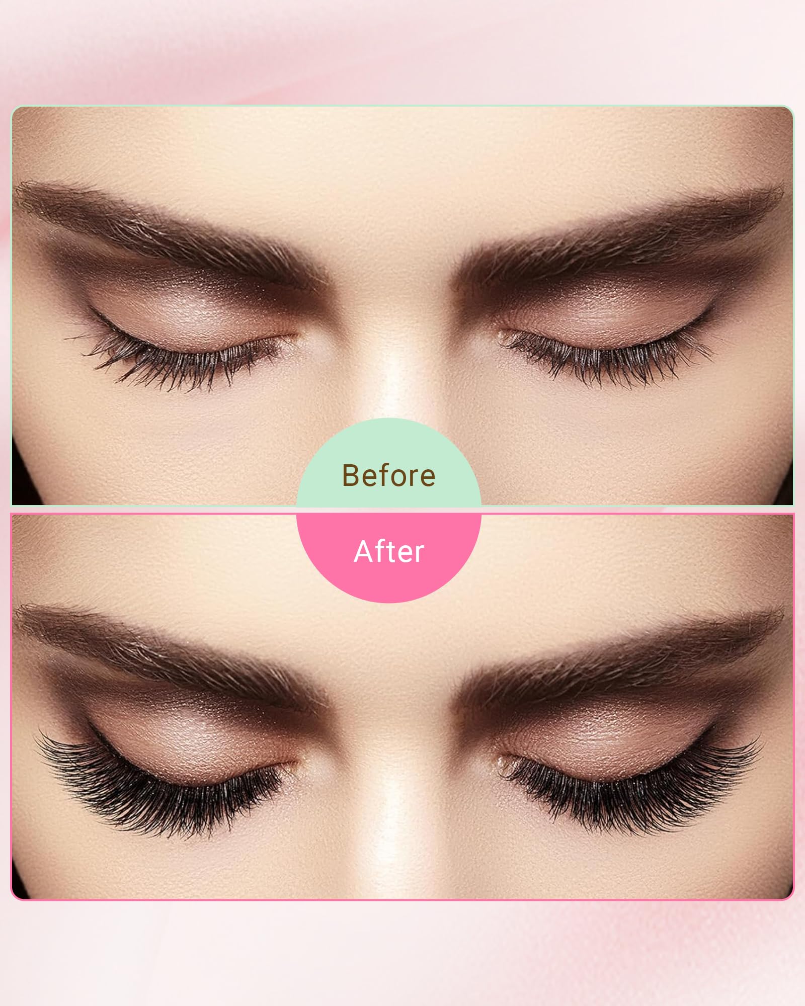 NAGARAKU Easy Fan Eyelash Extensions – 5 Trays in 1 Pack, 0.07 C Curl, 8-15mm Mix (Beginner Friendly)