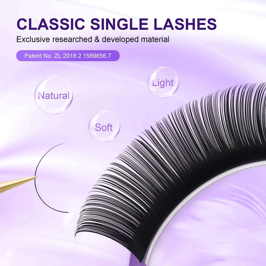 NAGARAKU 5 Trays Eyelash Extensions – 0.12mm D Curl, 11-15mm, Matte Black, 16 Rows (In 1 Pack)