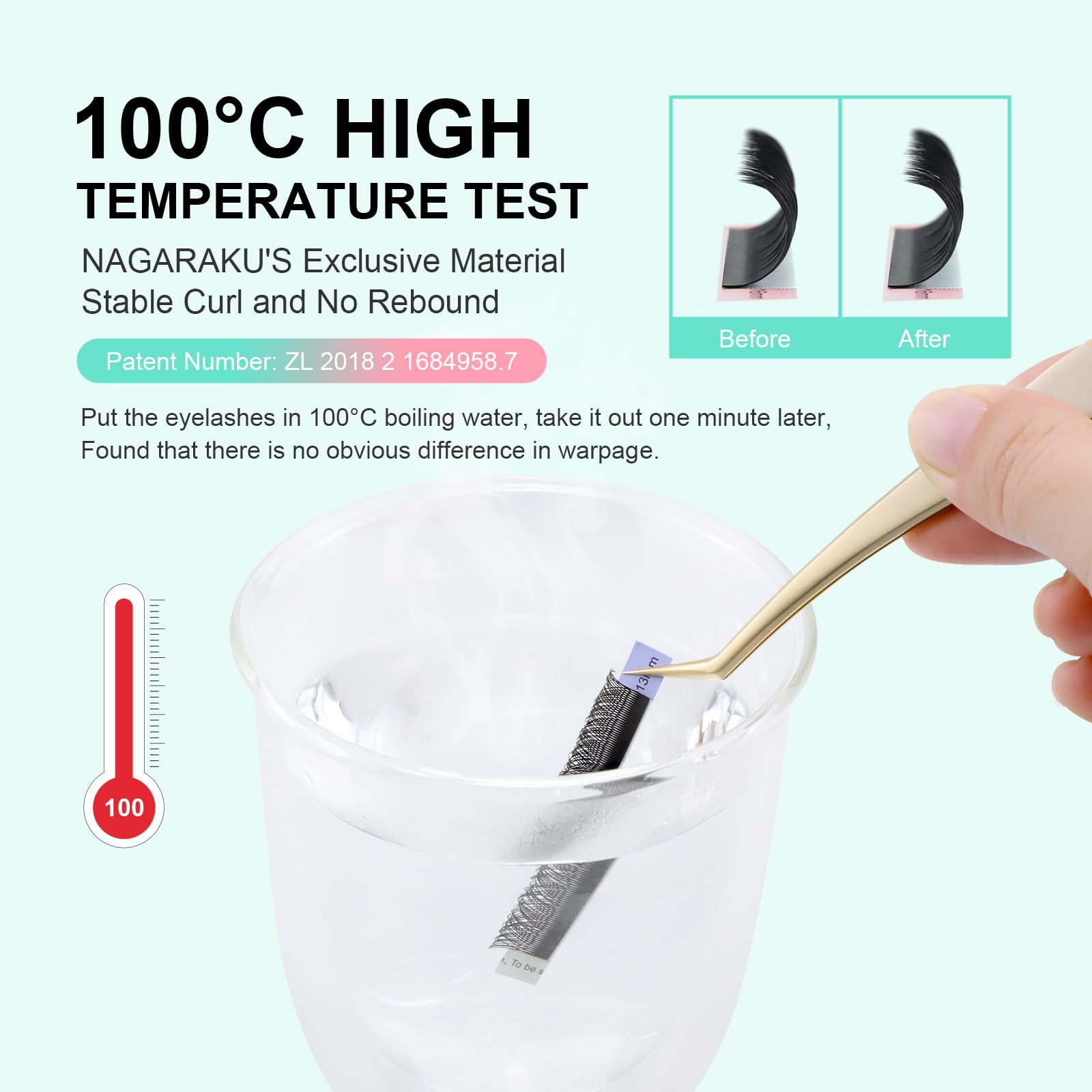 NAGARAKU YY Lash Y-Shape Premade 4D Fans – 0.05mm, 8–12mm, 5 Tray Pack (12 Rows Each)