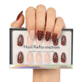 Nail Reformation Polka Dot Press On Nails – Almond Shape, UV Finish, 32 Tips, 16 Sizes