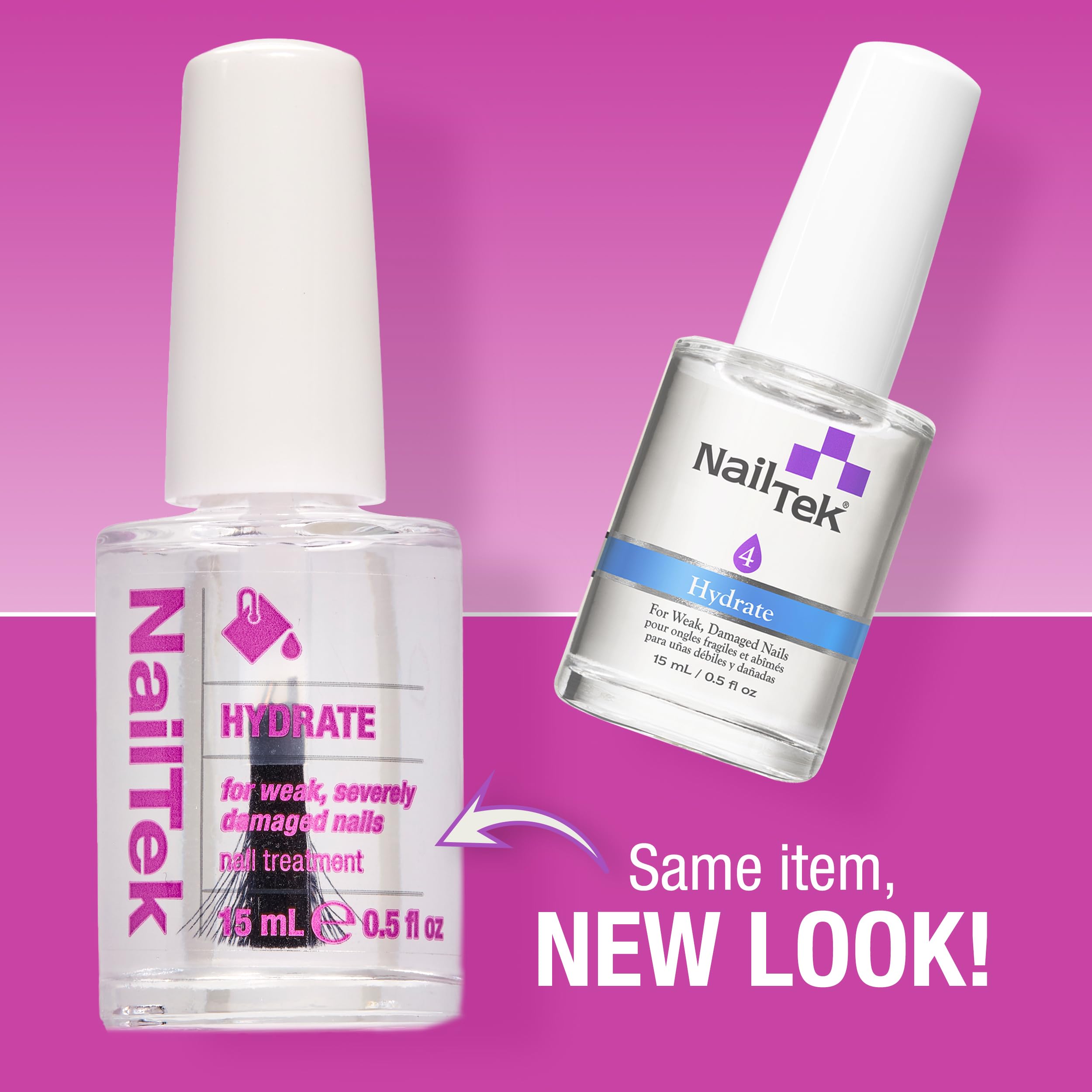 Nail Tek Hydrate Formula 4 – Moisturizing Nail Strengthener & Treatment (0.5 fl oz)