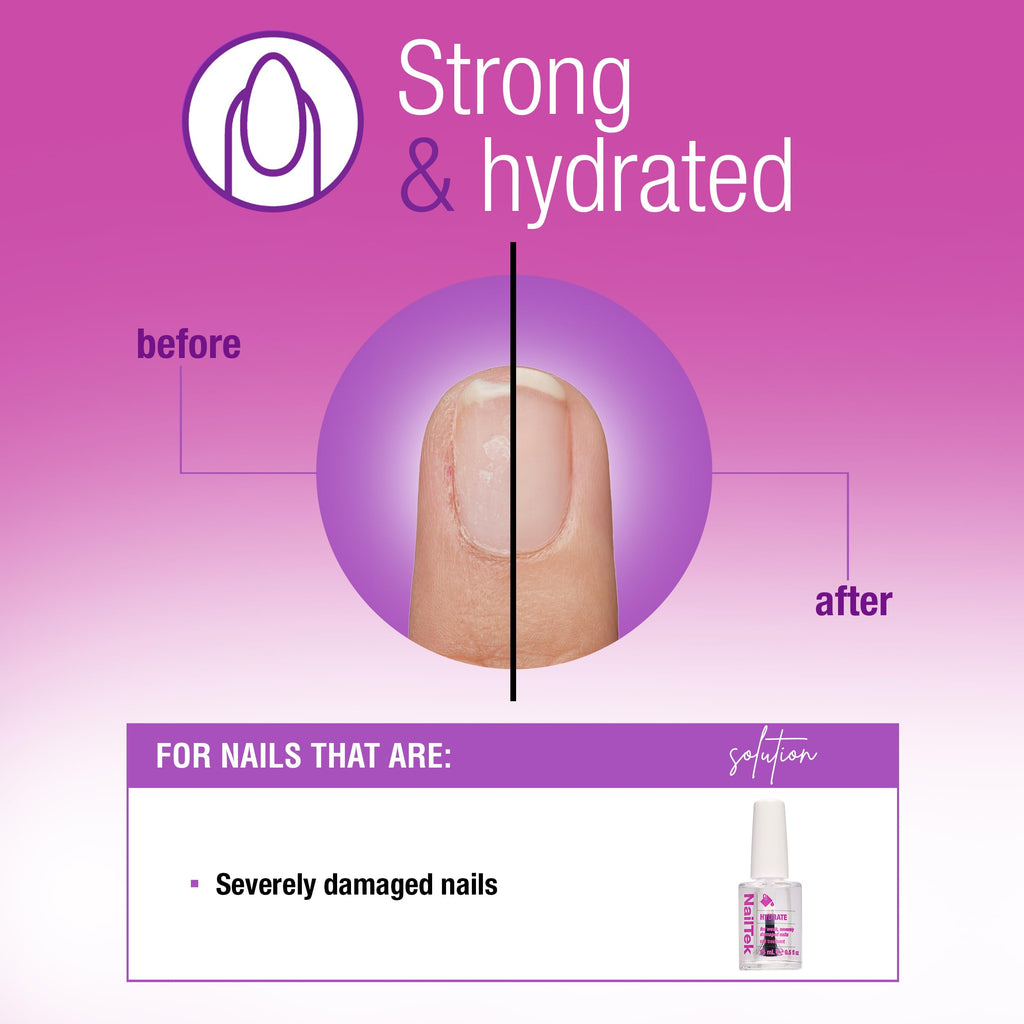 Nail Tek Hydrate Formula 4 – Moisturizing Nail Strengthener & Treatment (0.5 fl oz)