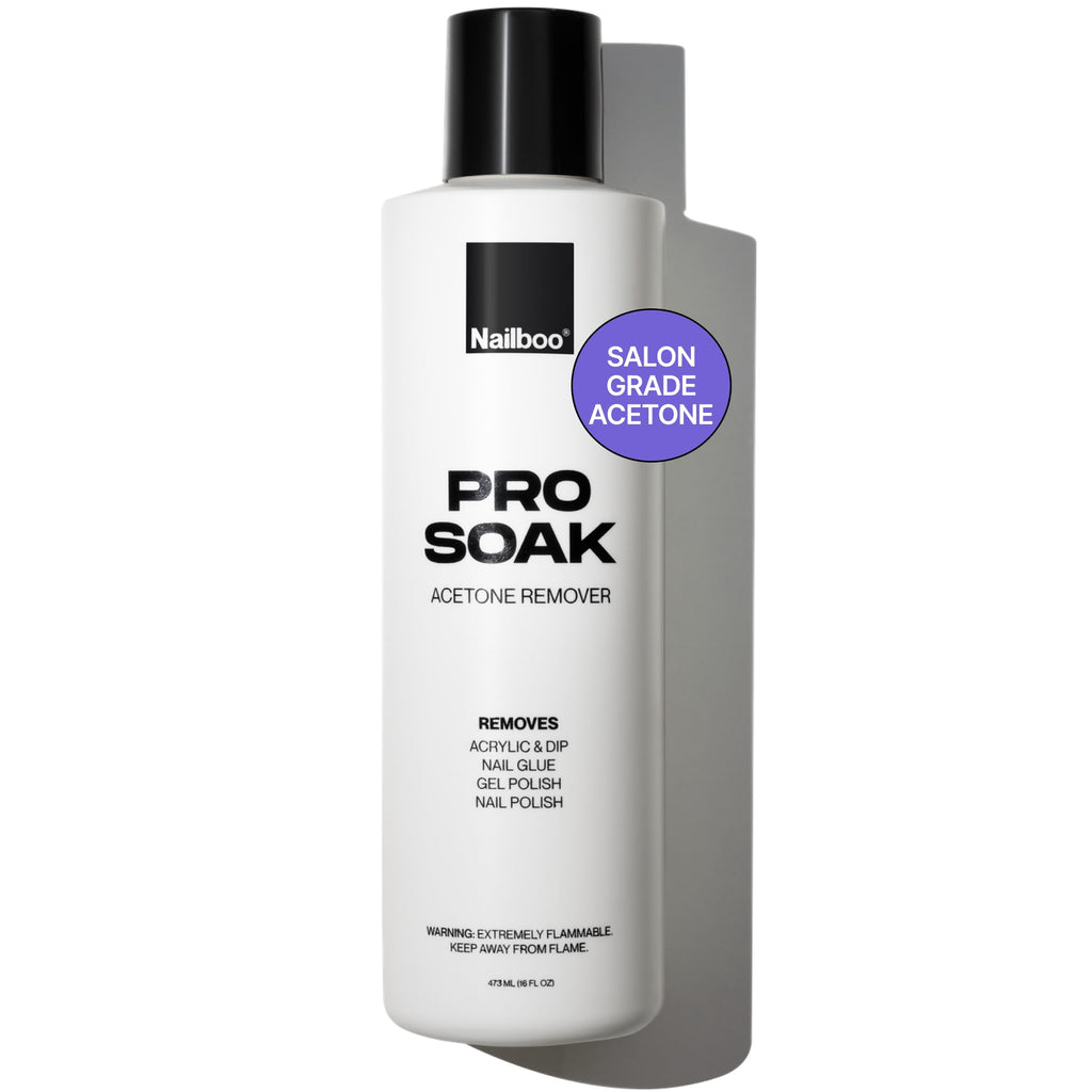 Nailboo 100% Acetone Nail Polish Remover – 16 oz | Salon-Quality Gel & Dip Powder Remover