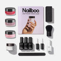 Nailboo Dip Powder Nail Kit Bundle: Velvet Lust, Date Night, Sunday Brunch | No UV Needed