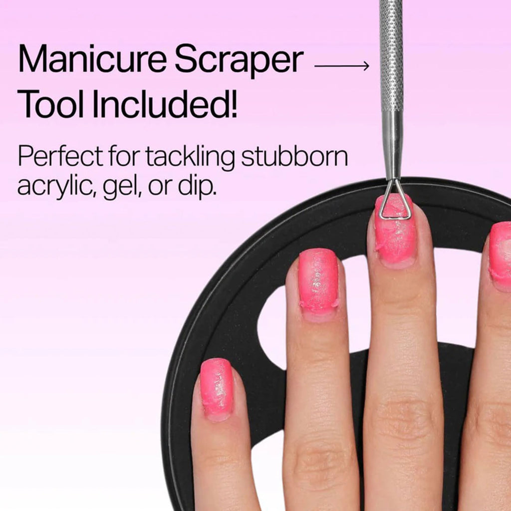 Nailboo Acetone Nail Polish Remover & Heated Soak Off Bowl Kit – Pure Acetone 16 fl oz & Electric Nail Removal System