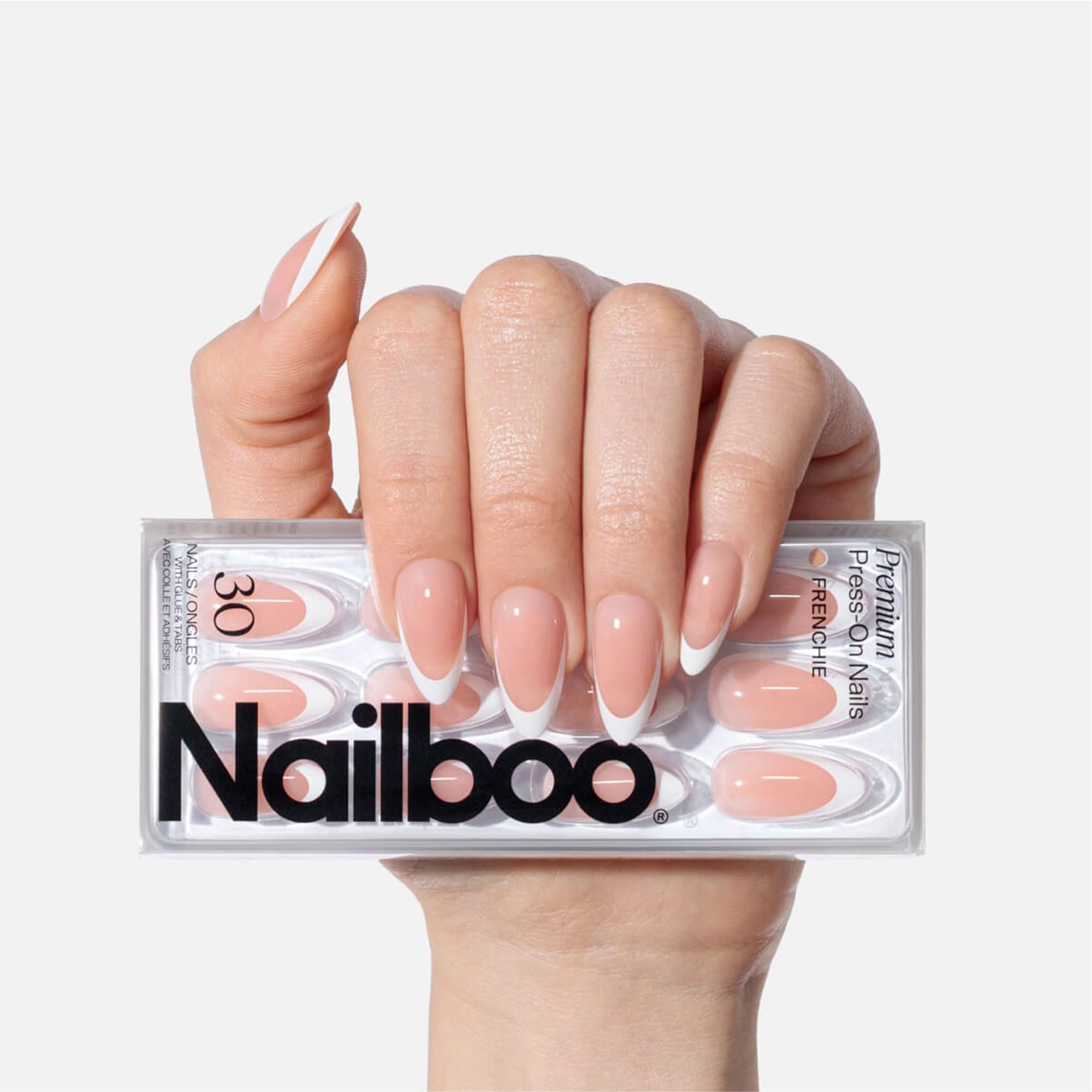 Nailboo Press On Nails – Salon-Quality Reusable Fake Nails with Strong Hold Glue
