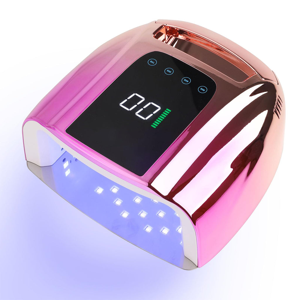NailFace 96W Rechargeable UV LED Nail Lamp – Cordless Gel Nail Dryer with 42 Beads and Smart Sensor