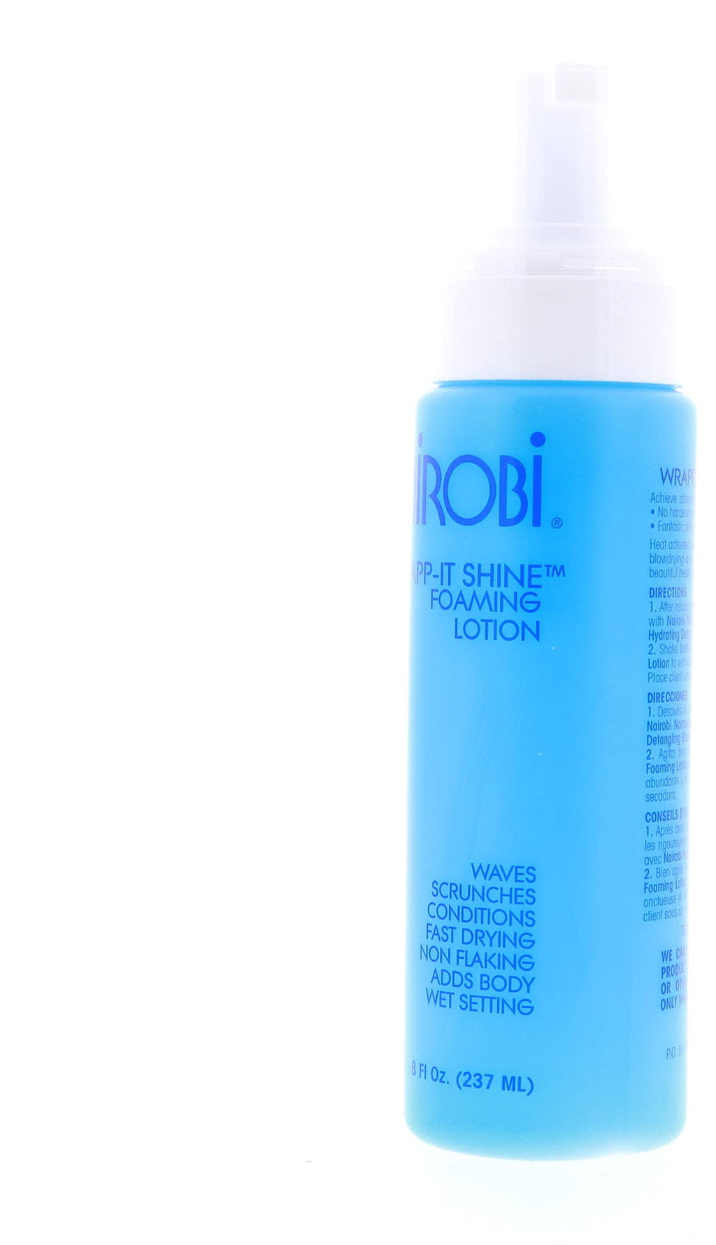 Nairobi Wrapp-It Shine Foaming Lotion 8oz – Lightweight Hydration