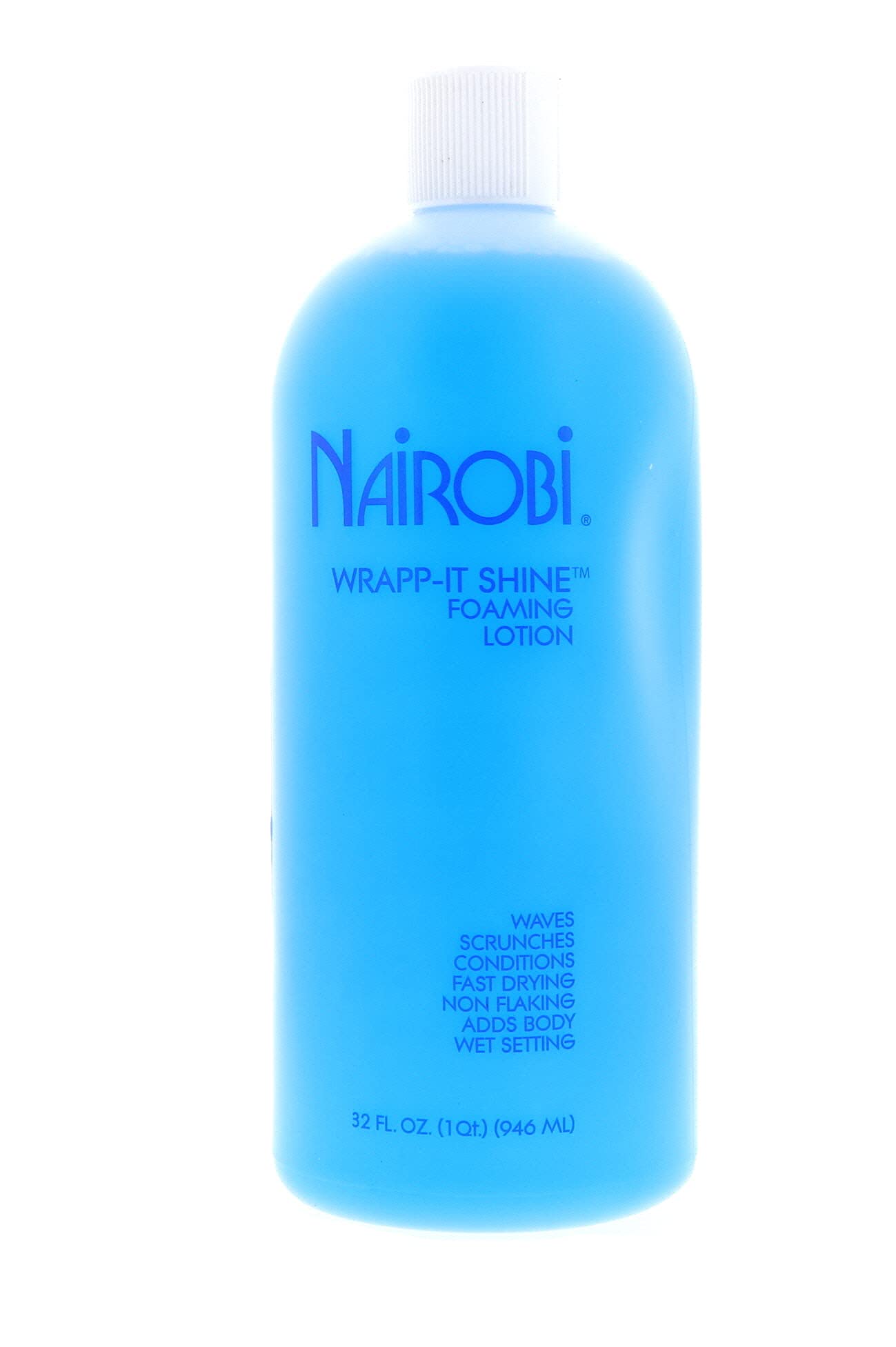 Nairobi Wrapp It Shine Foam Lotion 32 oz – Lightweight Foam for Shine & Wrap Styling