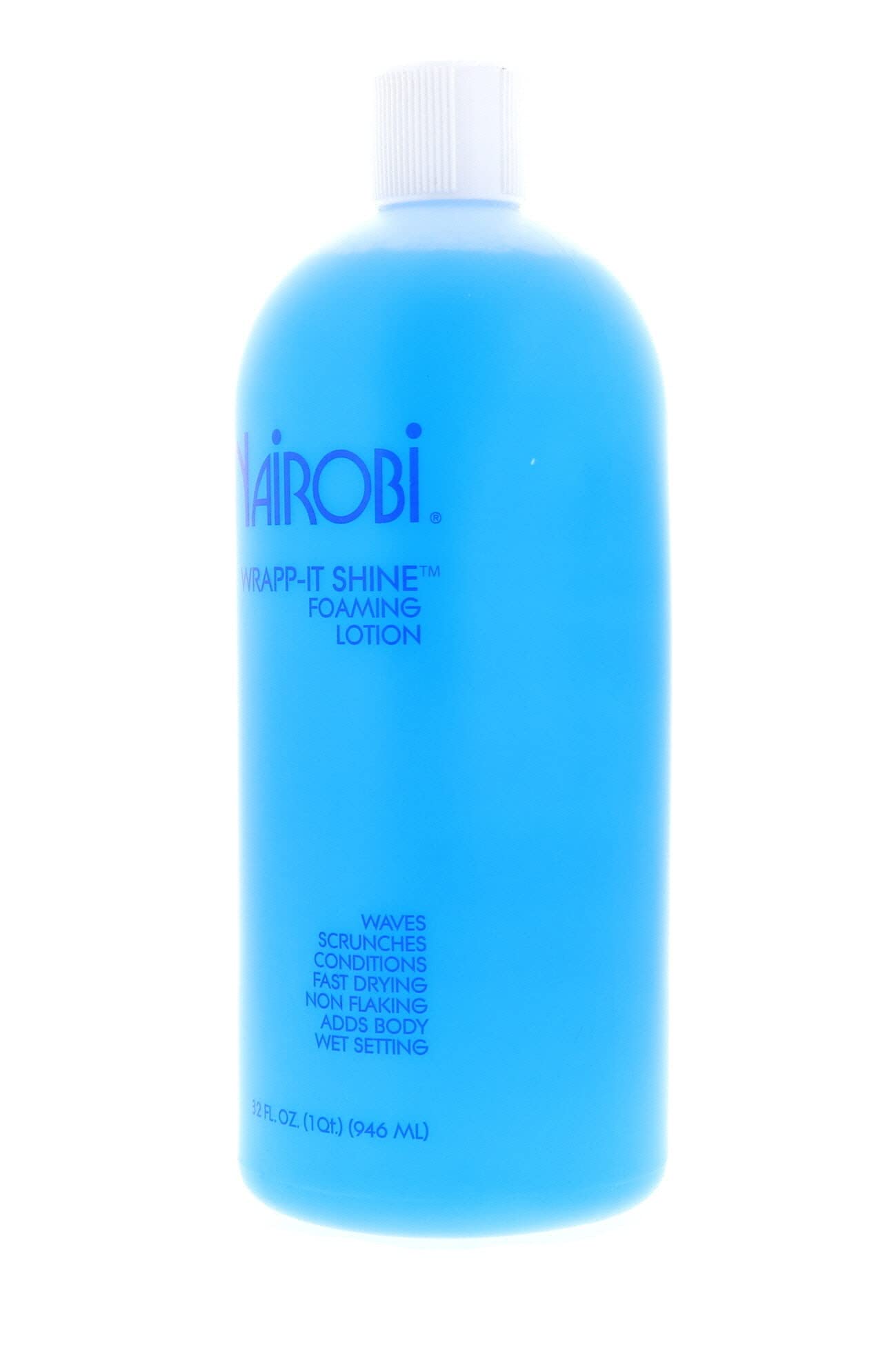 Nairobi Wrapp It Shine Foam Lotion 32 oz – Lightweight Foam for Shine & Wrap Styling