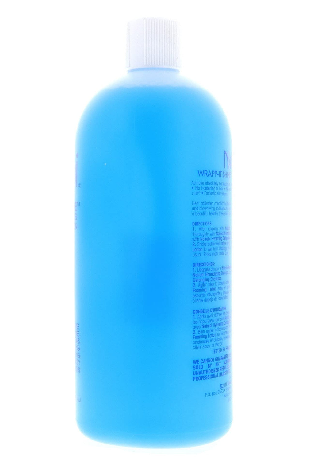 Nairobi Wrapp It Shine Foam Lotion 32 oz – Lightweight Foam for Shine & Wrap Styling