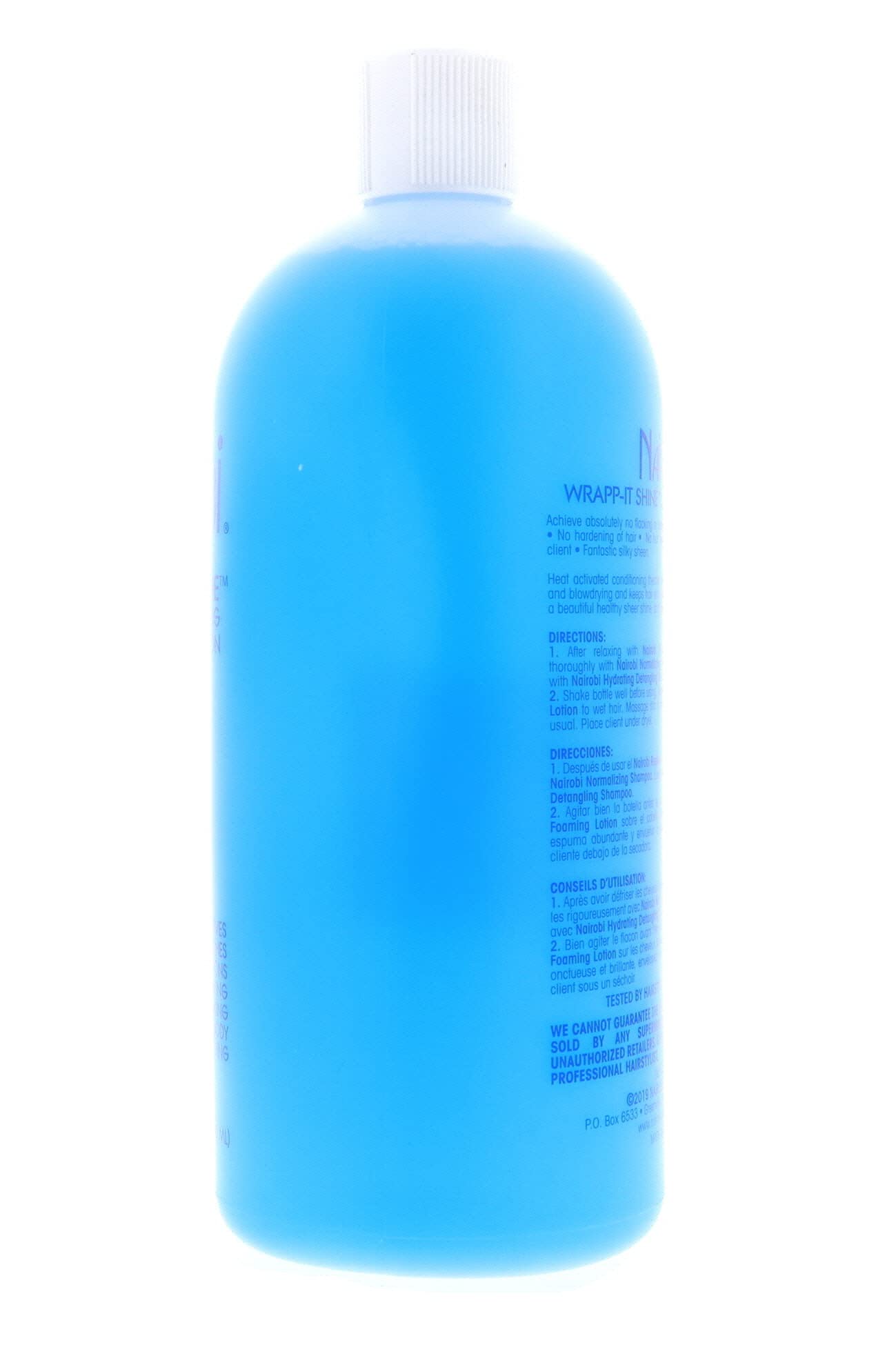 Nairobi Wrapp It Shine Foam Lotion 32 oz – Lightweight Foam for Shine & Wrap Styling