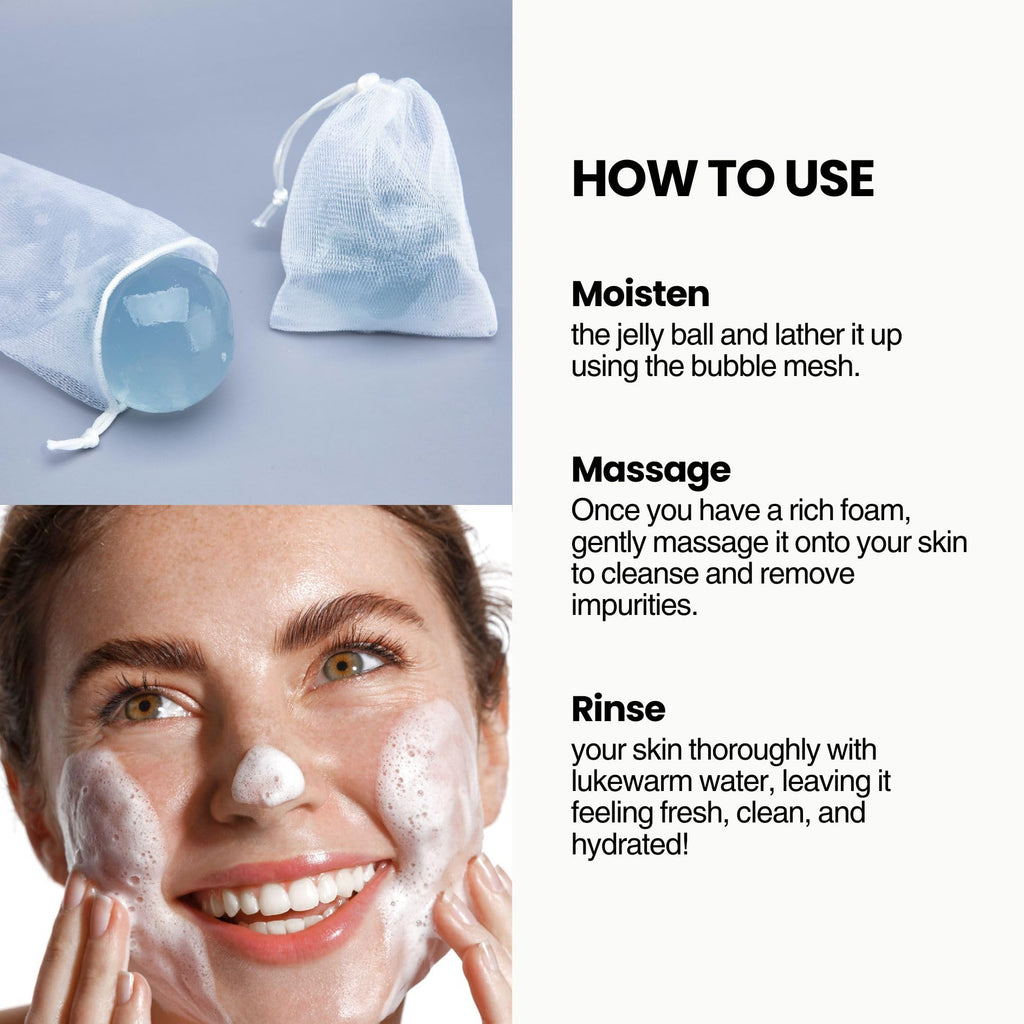 Naisture Be Bare Aqua Jelly Ball Cleanser | Daily Hydration for Dry Skin
