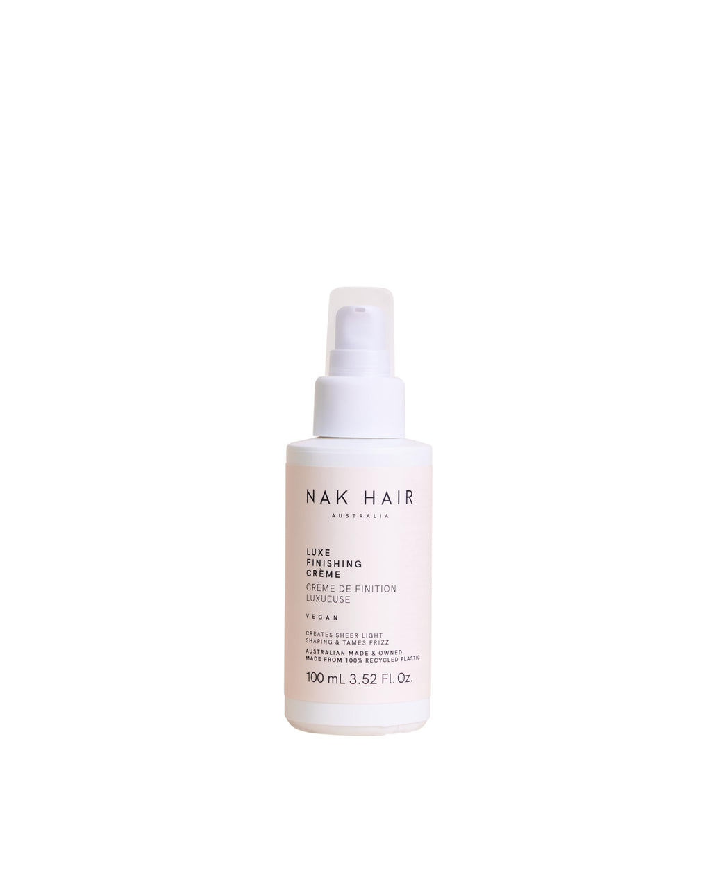 NAK Hair Australia Luxe Finishing Creme 100ml – Smooth, Light Styling Cream