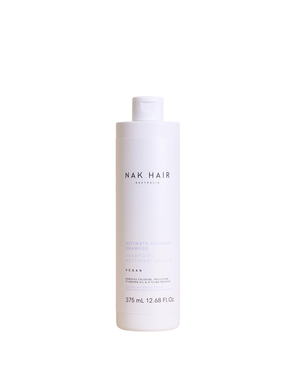 NAK Hair Australia Ultimate Cleanse Shampoo 375ml – Deep Clarifying Hair Cleanser