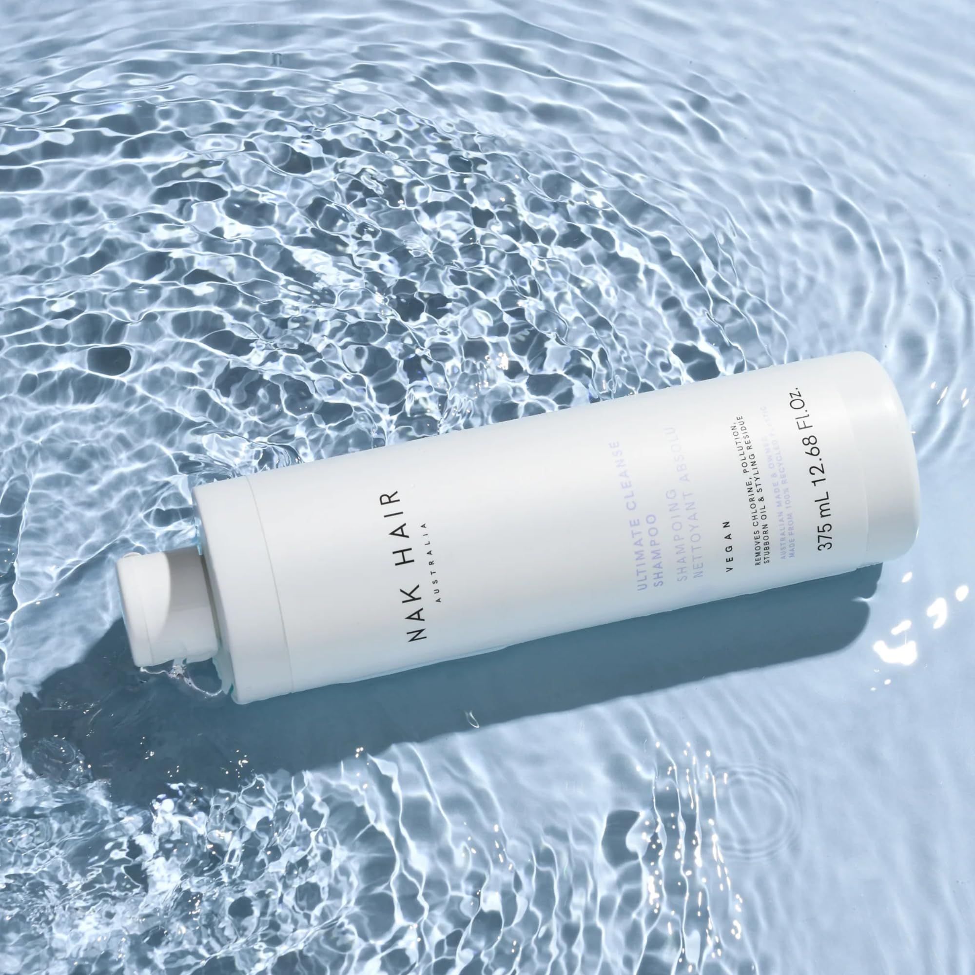 NAK Hair Australia Ultimate Cleanse Shampoo 375ml – Deep Clarifying Hair Cleanser