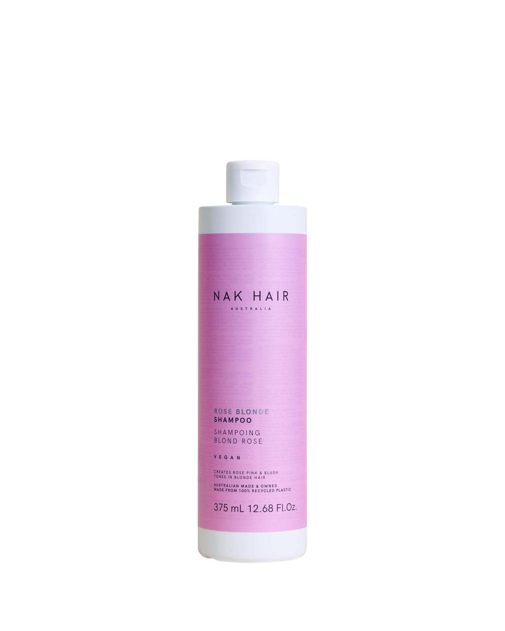 NAK Rose Blonde Shampoo 375ml – Rose Pink & Blush Blonde Tones