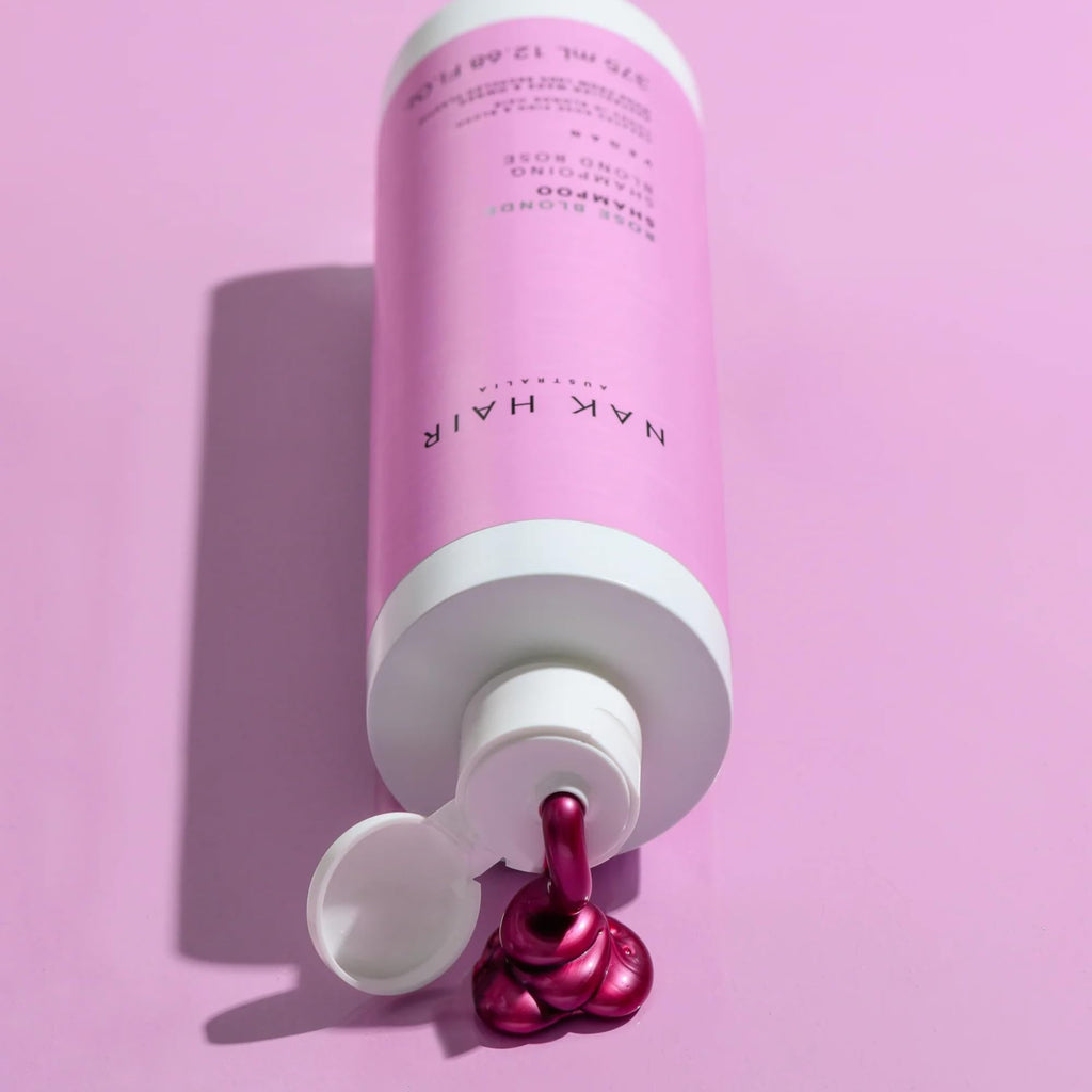 NAK Rose Blonde Shampoo 375ml – Rose Pink & Blush Blonde Tones