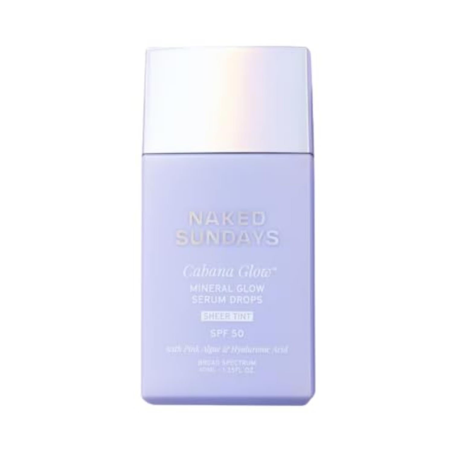 Naked Sundays CabanaGlow Sheer Tint SPF 50 – Lightweight Sunscreen Serum with Non-Nano Zinc Oxide