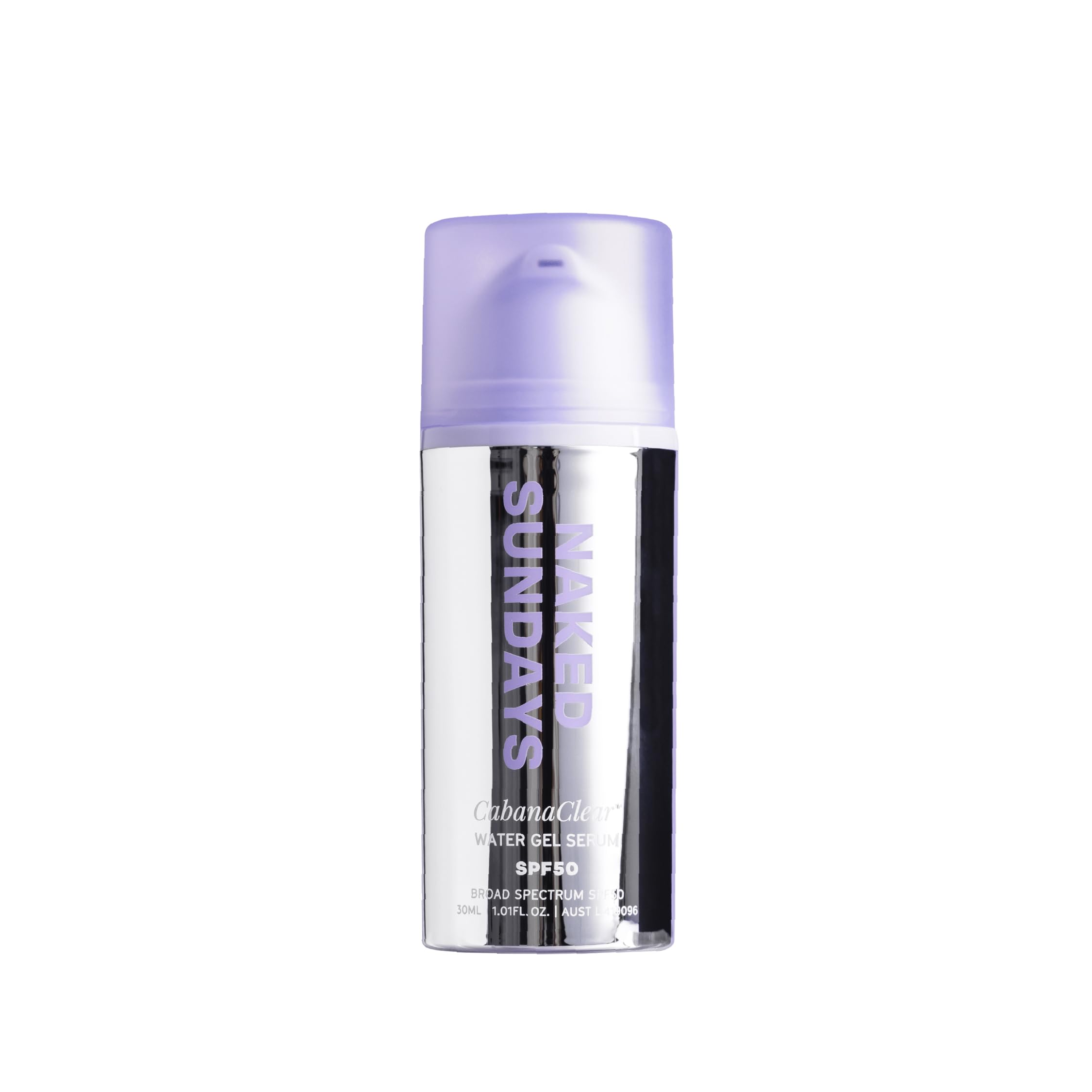 Naked Sundays CabanaClear SPF 50 Clear Facial Sunscreen Serum | Invisible Water Gel for Sensitive Skin